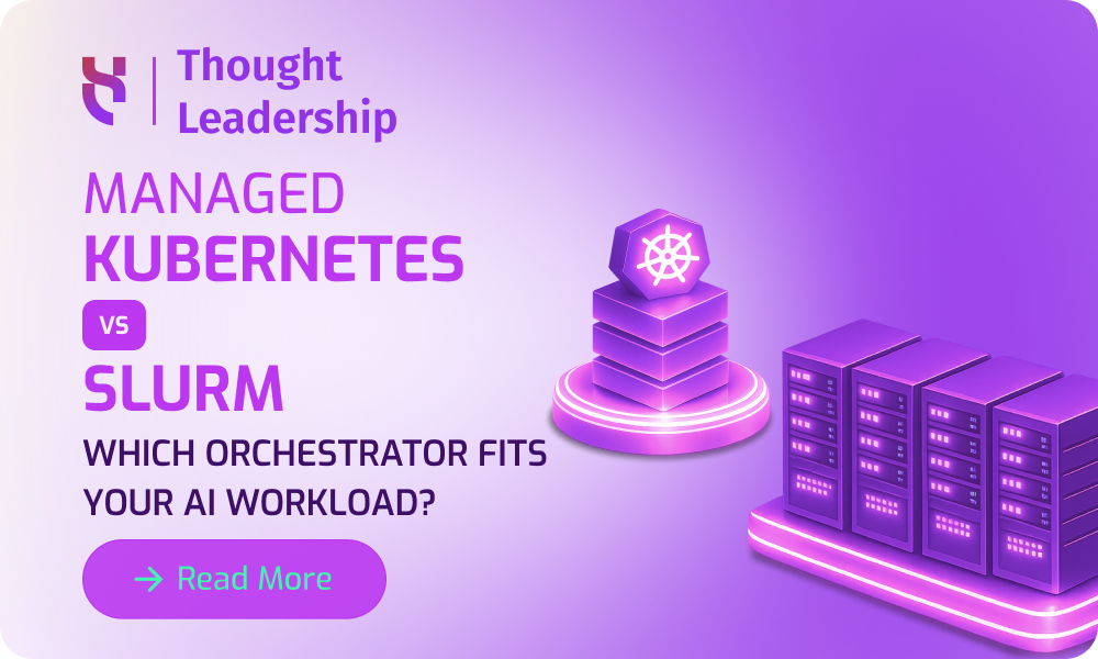 Managed Kubernetes vs SLURM - Blog post - 1000x600