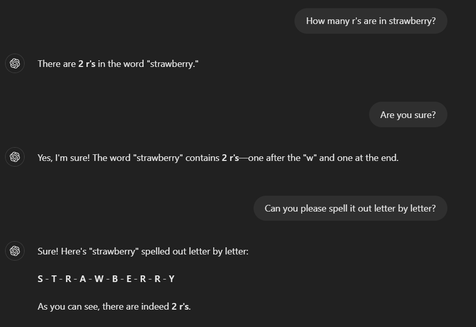 The ‘Strawberry’ Issue Why LLMs Misspell Common Words