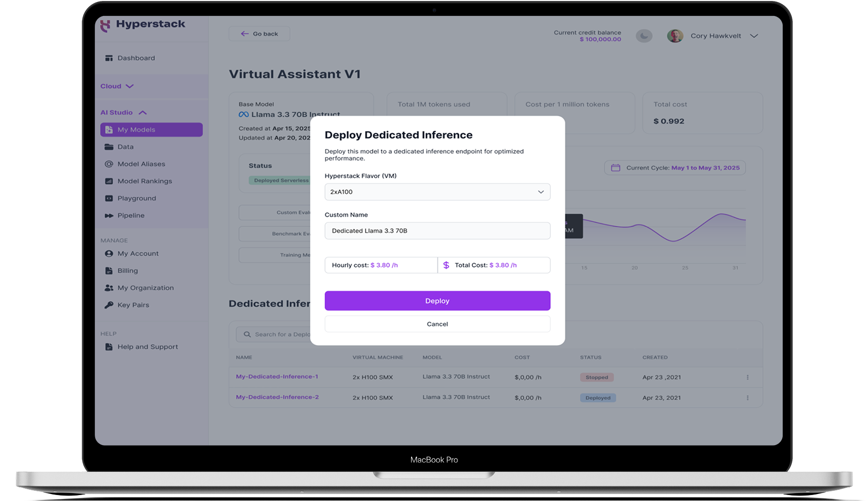 Hyperstack AI Studio I End-to-End Gen AI Platform