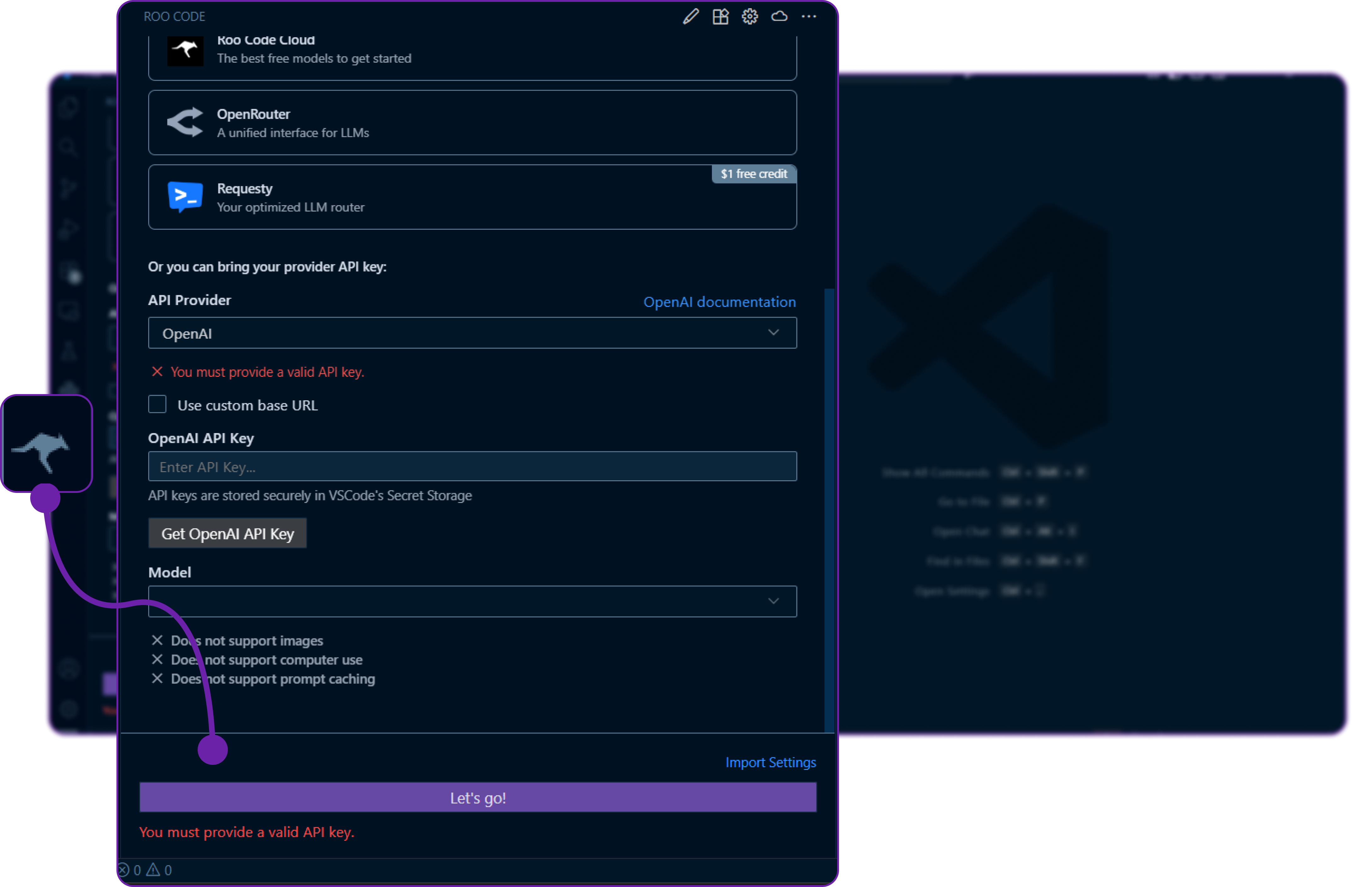 Step 3: Setting Up RooCode