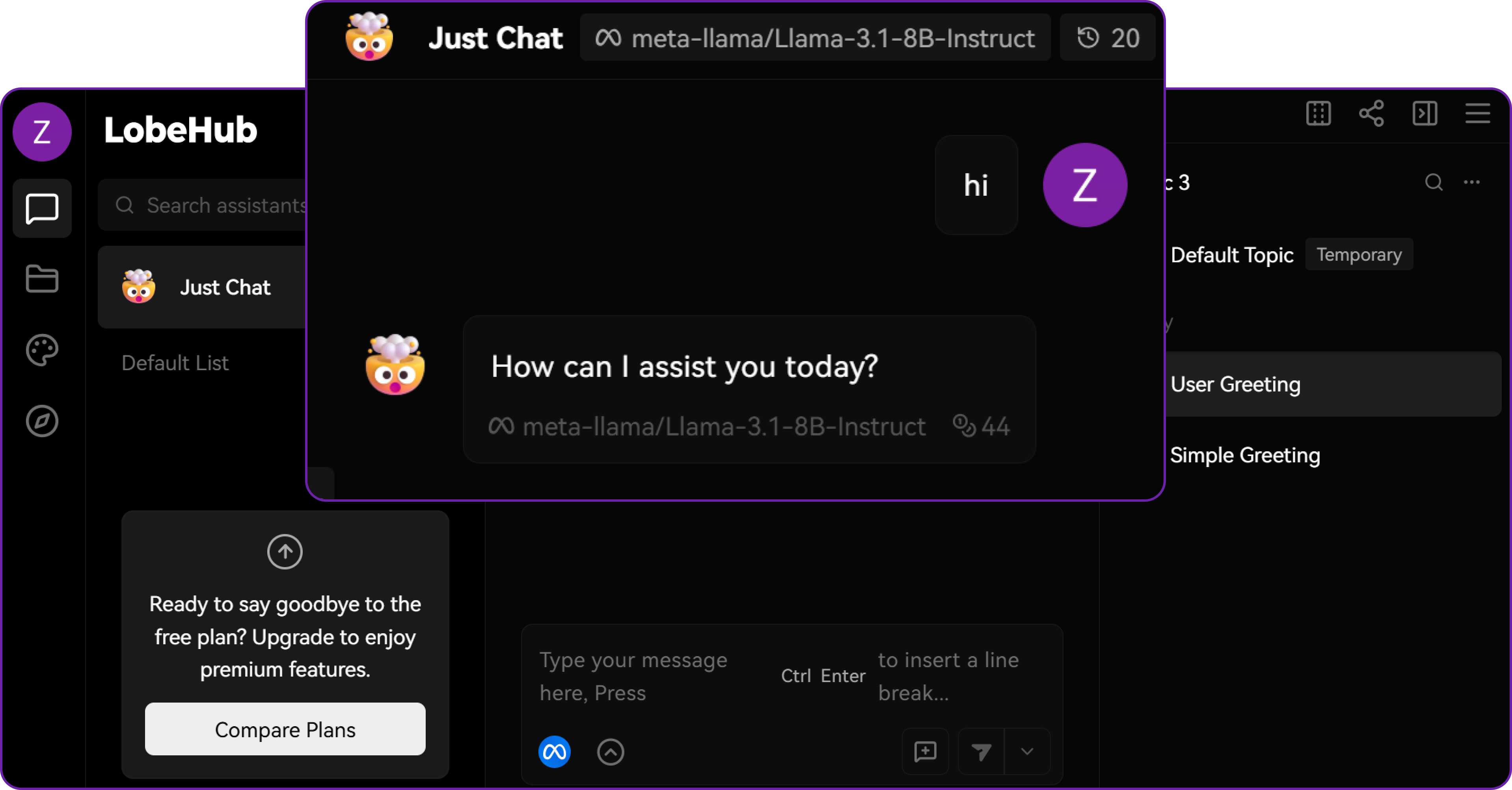 The model will respond with a relevant answer.