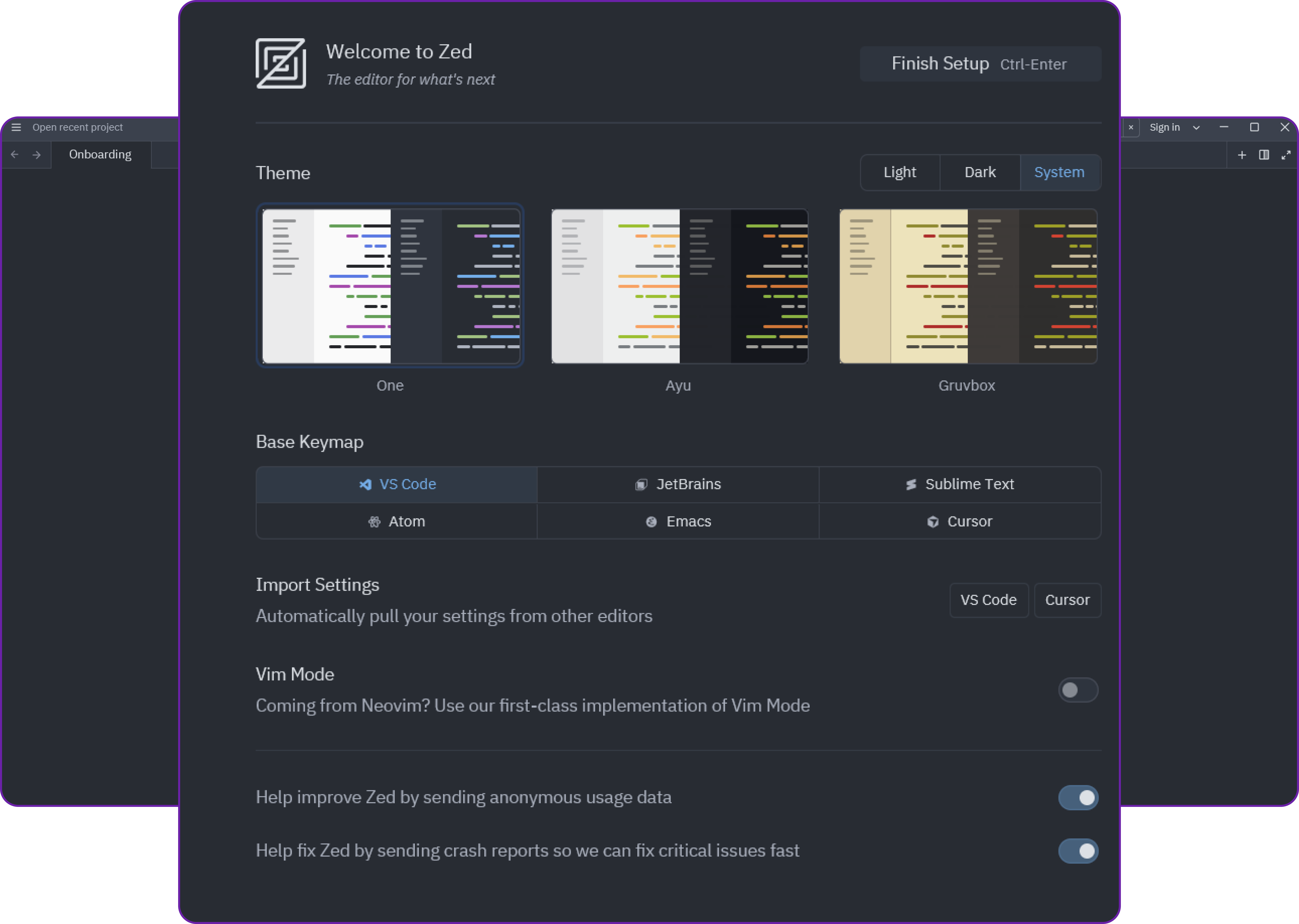 Step 4: Launch Zed and Open the Interface