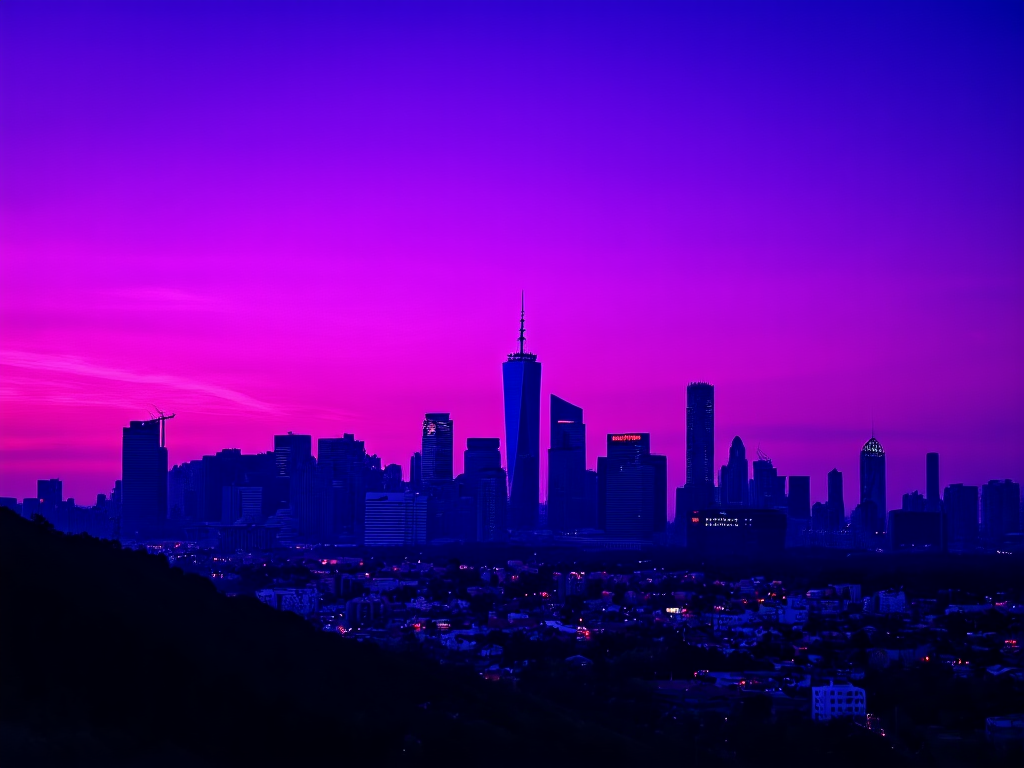 The skyline edited by FLUX.1-Kontext-dev
