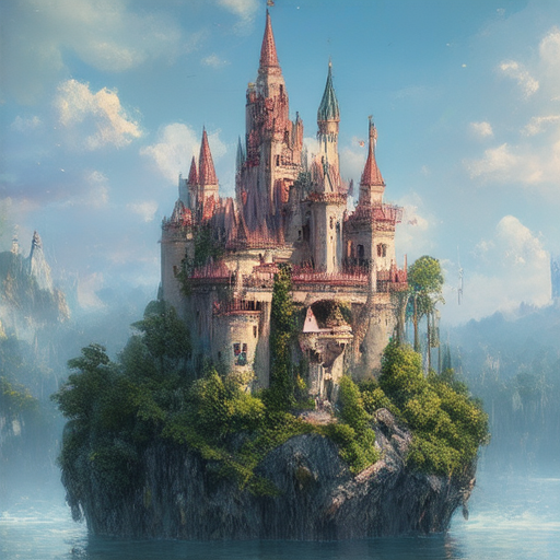 A fantasy castle at guidance_scale 2