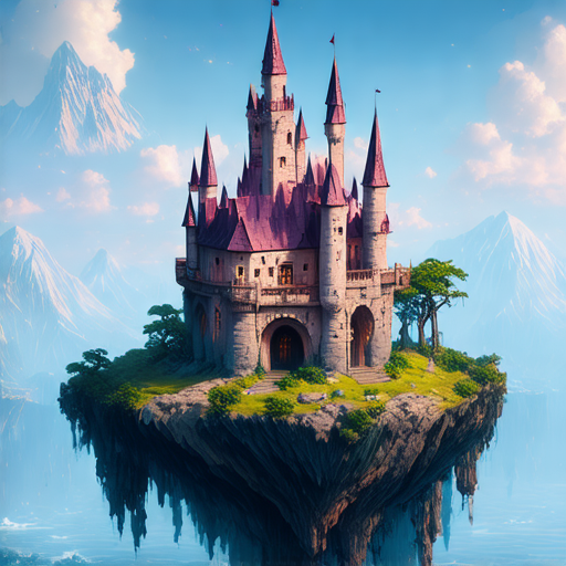 A fantasy castle at guidance_scale 9
