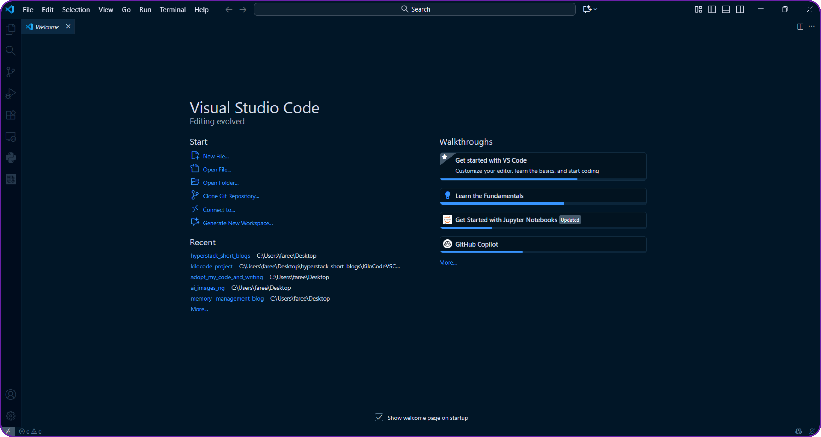 kilo_vscode_homescreen