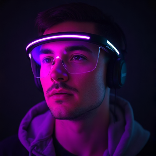 A different cyberpunk man at seed 99